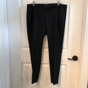 Slacks. Black plaid.